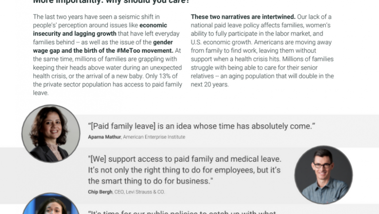 PL+US paid family leave resources and company scorecard