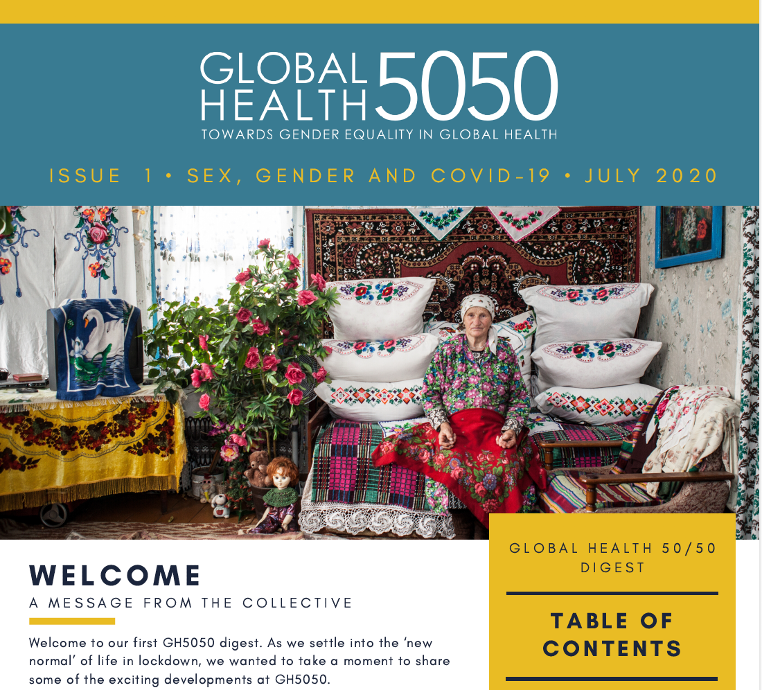 Issue 1 • Sex, Gender and COVID-19 • GH5050 Digest